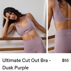 Ultimate legging and sports bra set (bra S, leggings XS) in dusk